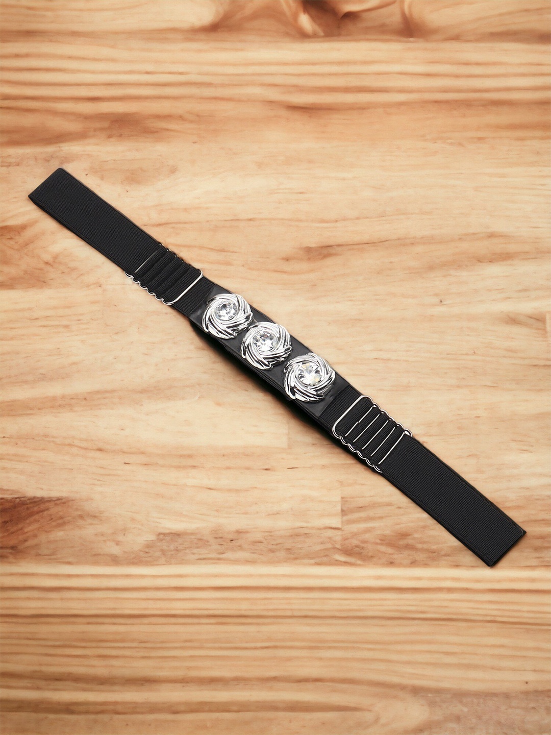 

ZORO Women Textured Canvas Slim Belt, Black