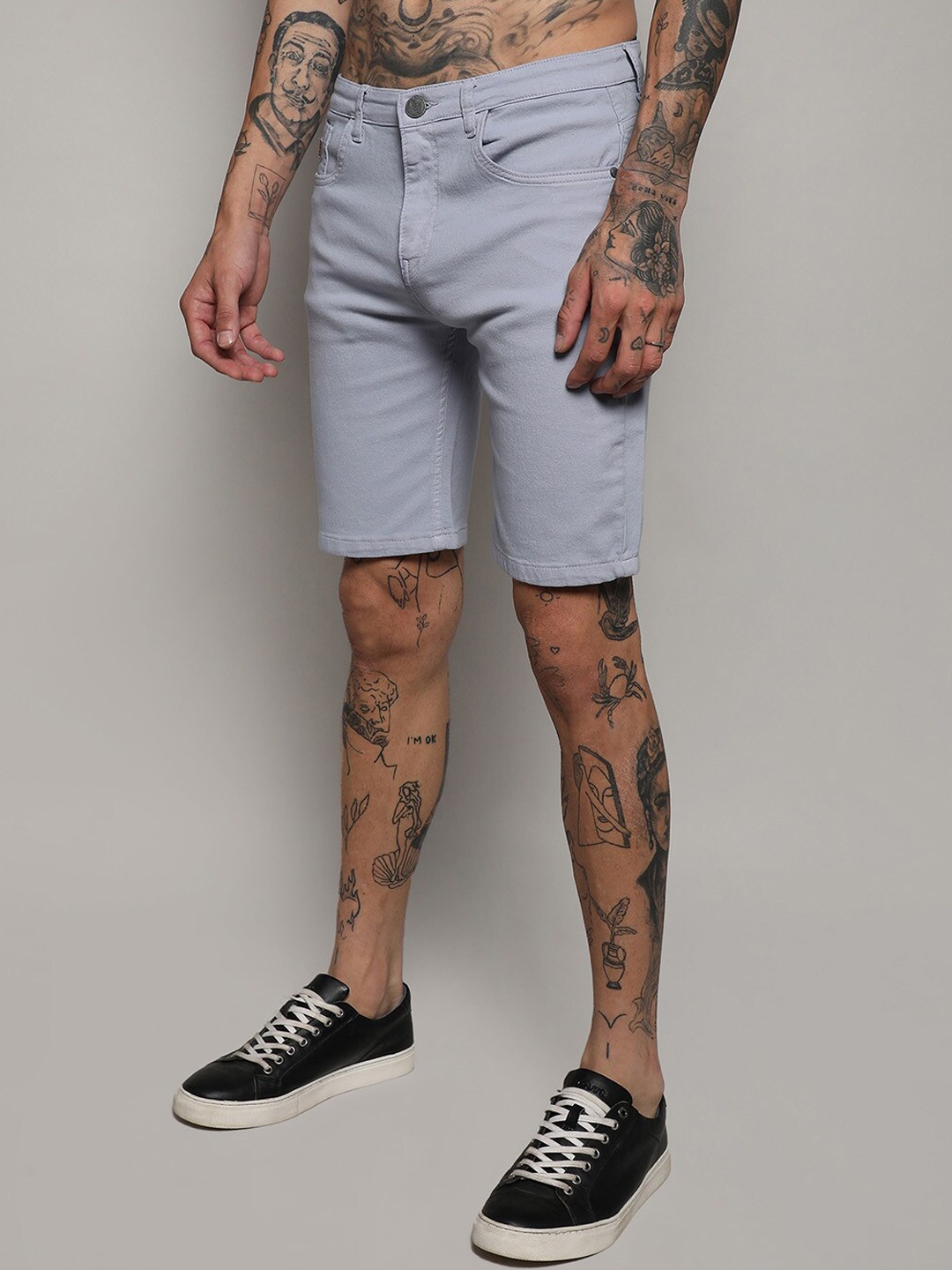 

Campus Sutra Men Blue Outdoor Chino Shorts