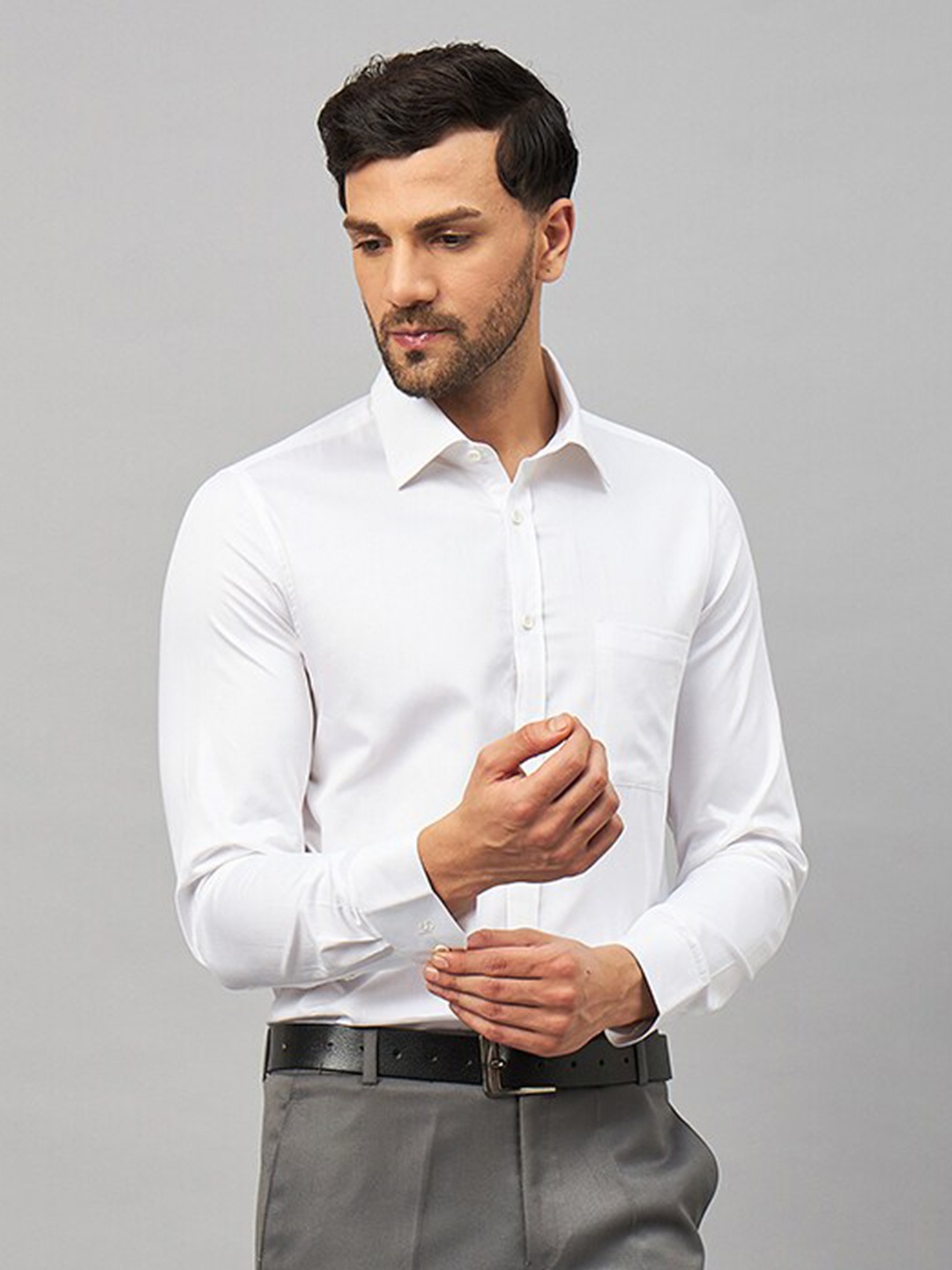 

LOUIS STITCH Comfort Cotton Formal Shirt, White