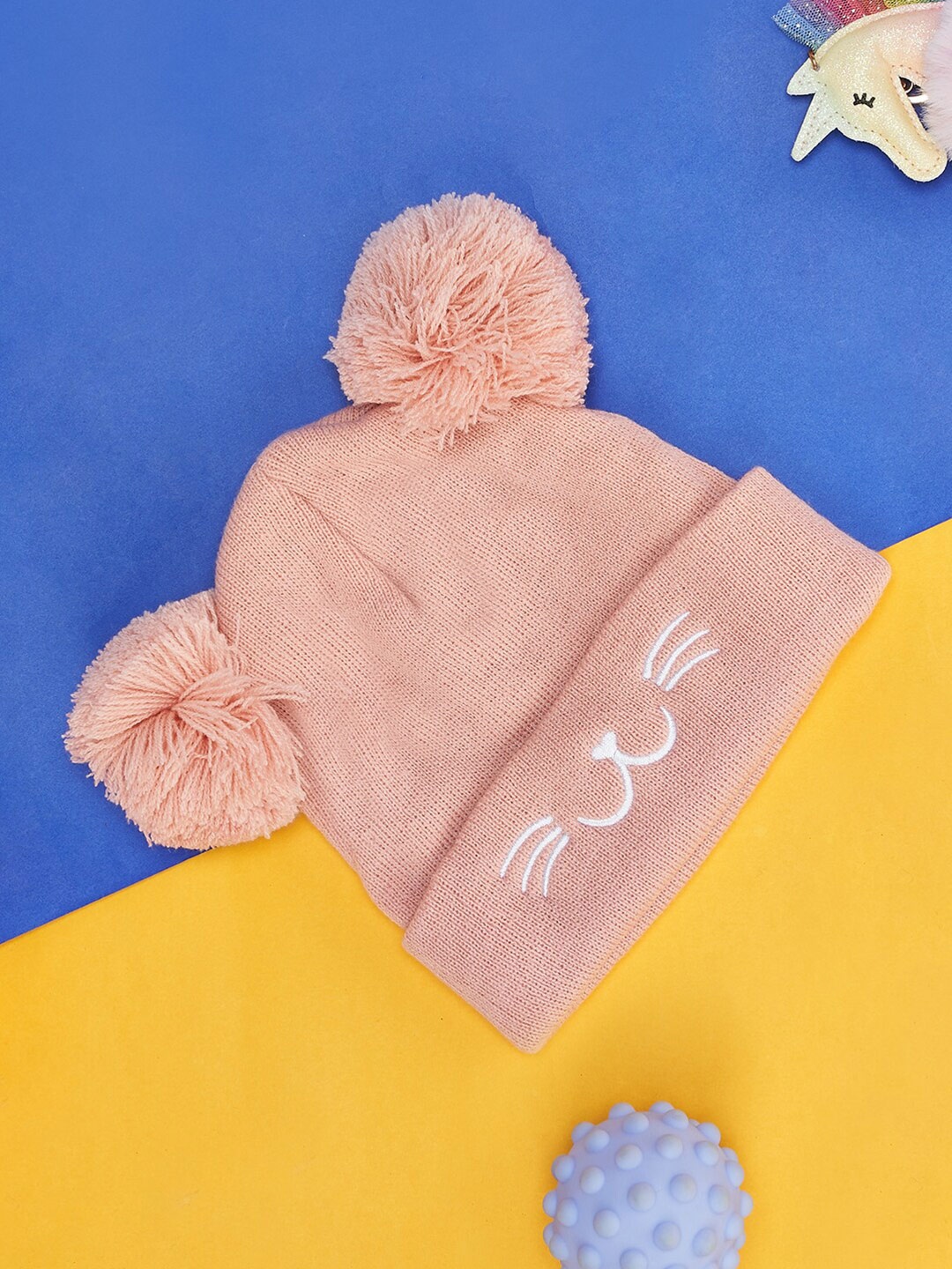 

Pantaloons Junior Girls Acrylic Beanie, Pink