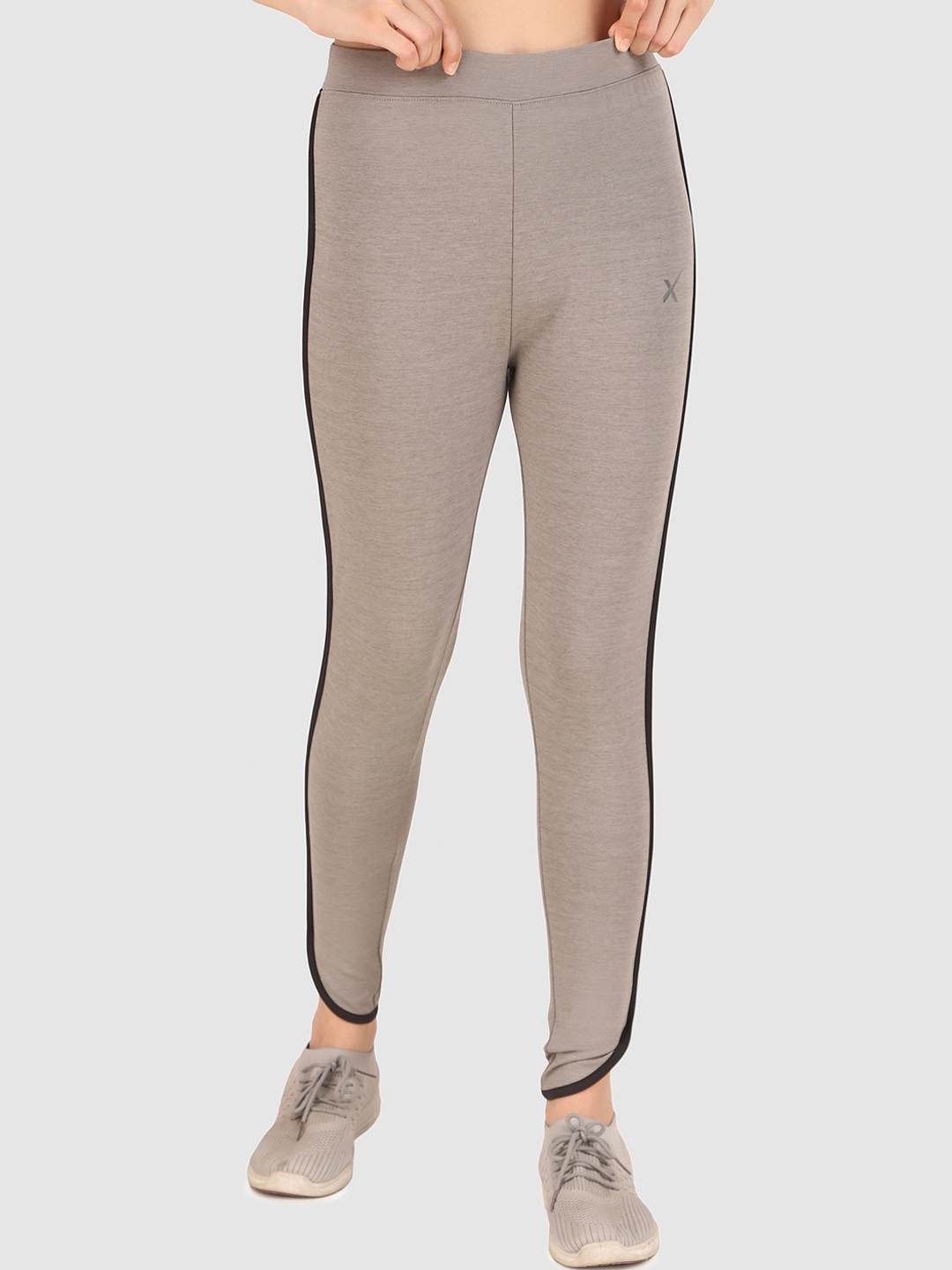 

HRX by Hrithik Roshan Women Beige Slim-Fit Ankle-Length Yoga Tights