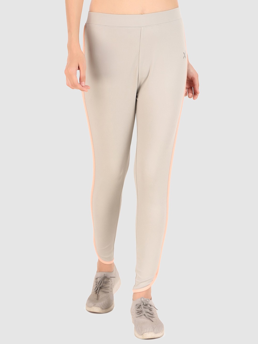

HRX by Hrithik Roshan Grey Slim-Fit Ankle-Length Gym Tights