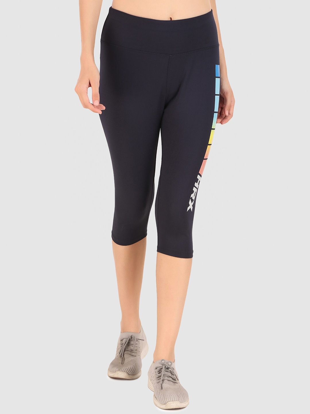 

HRX by Hrithik Roshan Three Fourth Length Tights, Navy blue