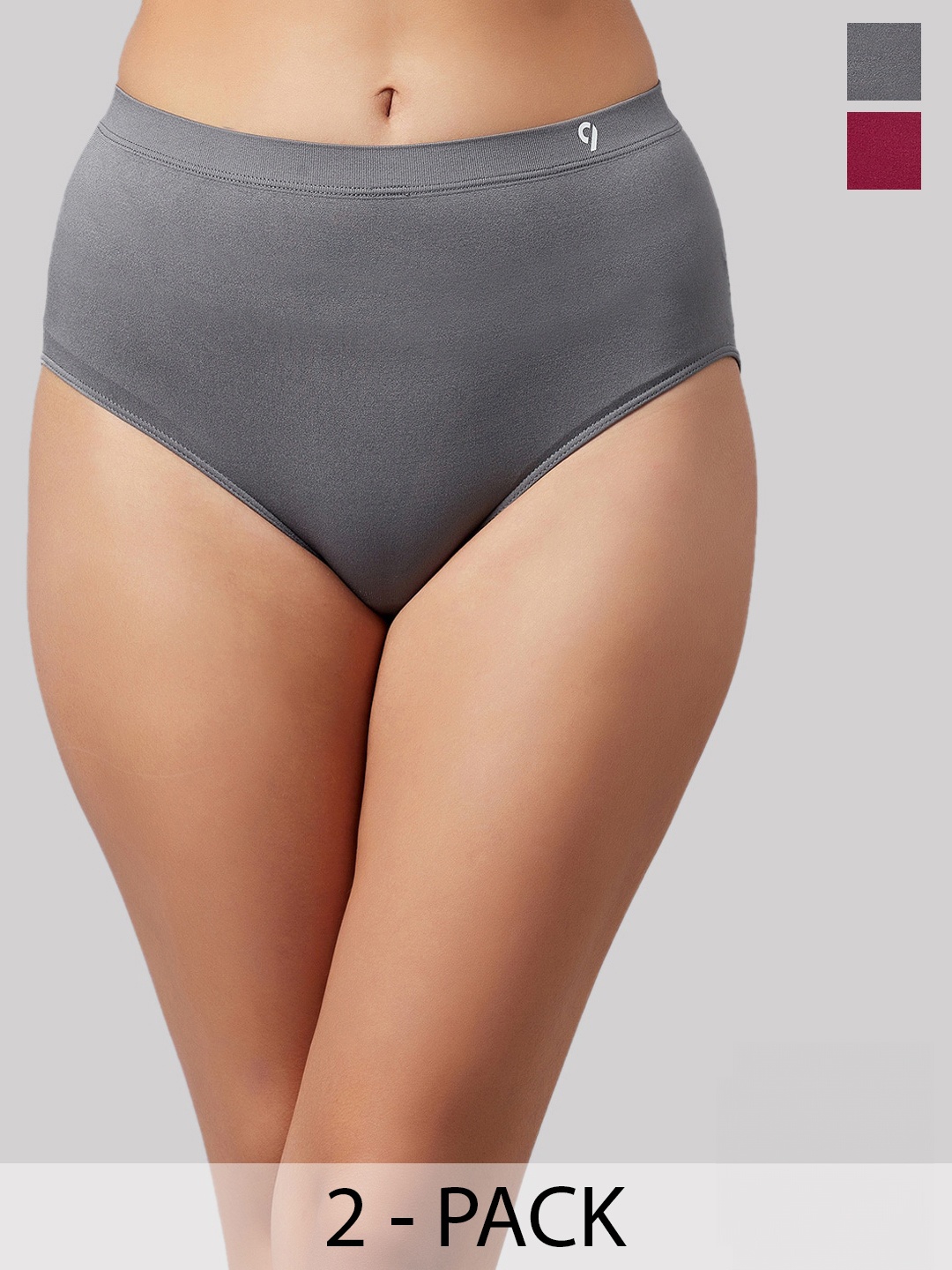 

C9 AIRWEAR Pack Of 2 Seamless Hipster Briefs, Grey