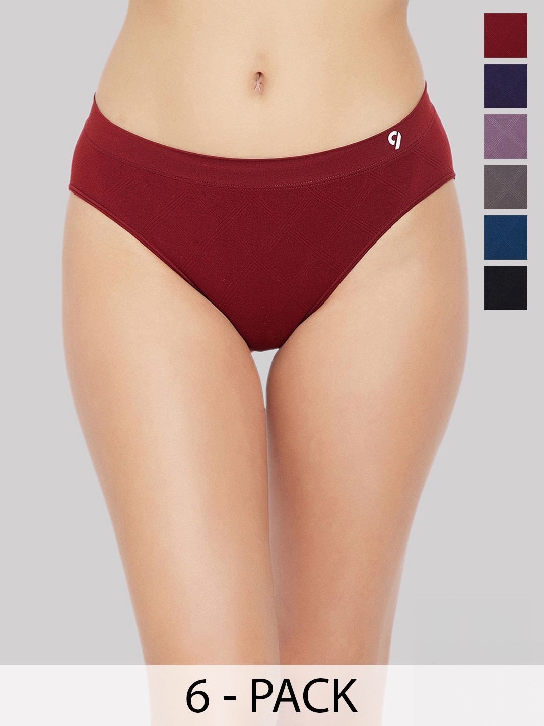 

C9 AIRWEAR Seamless Pack Of 6 Bikini Briefs, Maroon