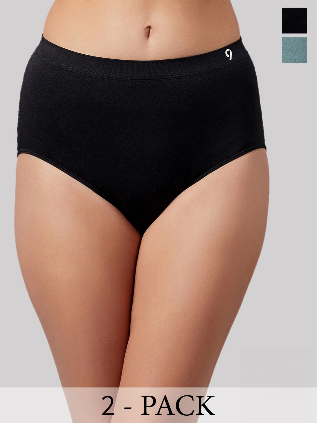 

C9 AIRWEAR Pack Of 2 Seamless Hipster Briefs, Black
