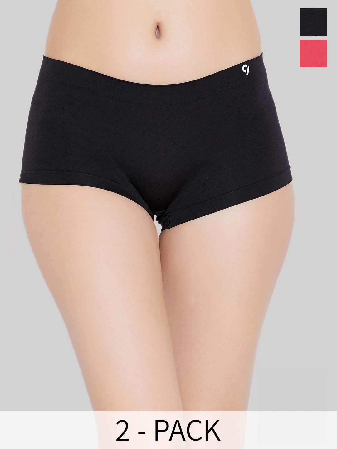 

C9 AIRWEAR Pack Of 2 Seamless Boy Short Briefs M1402_Pack12, Black