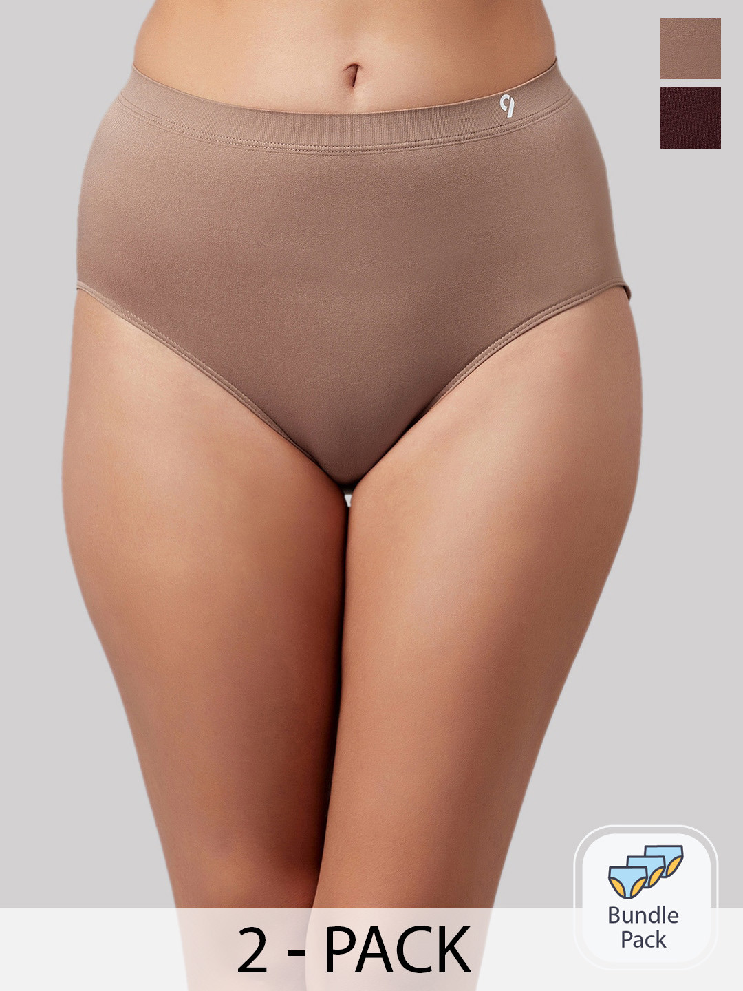 

C9 AIRWEAR Pack Of 2 Seamless Hipster Briefs, Brown