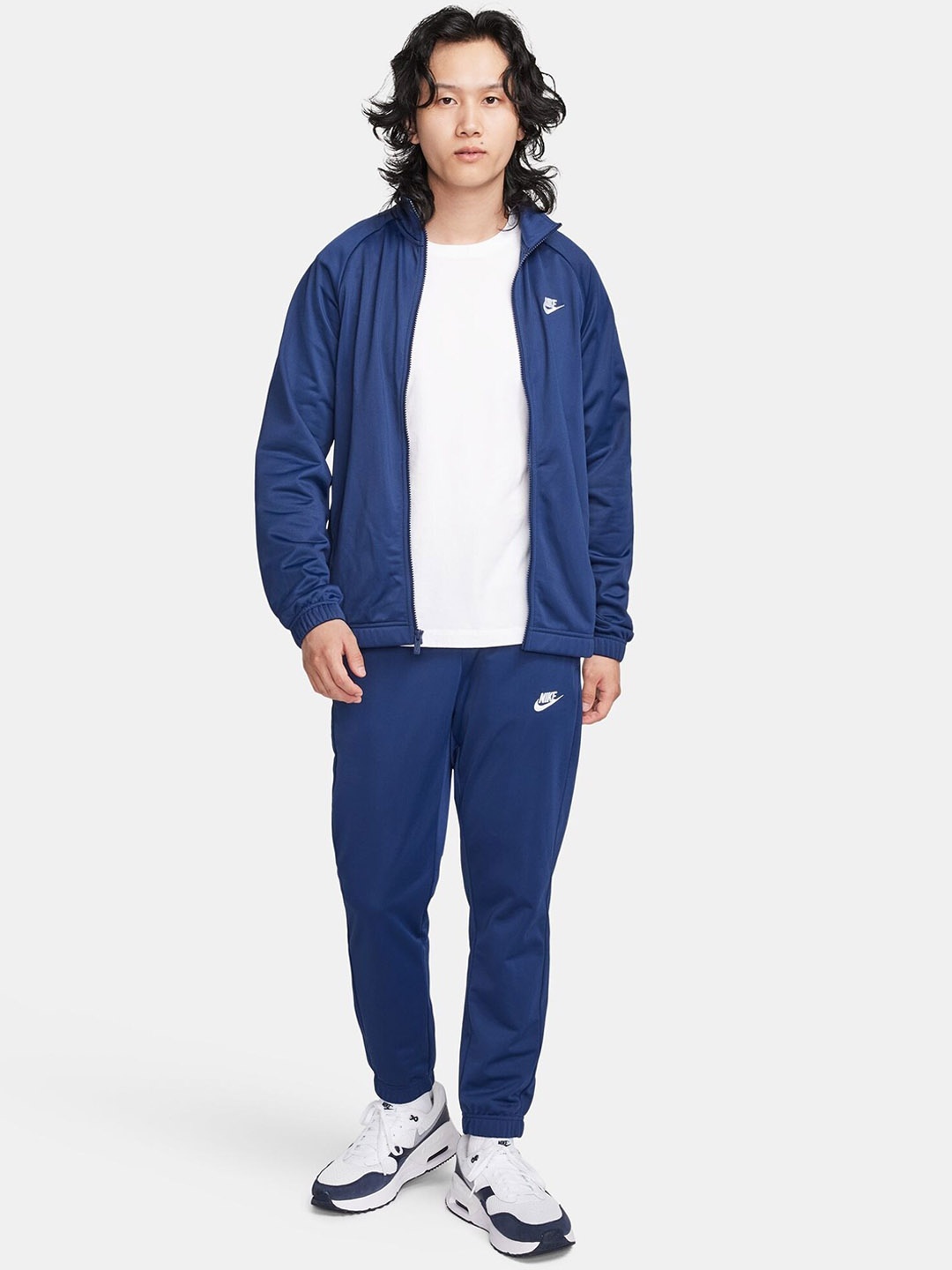 

Nike Men Mock Collar Tracksuit, Navy blue