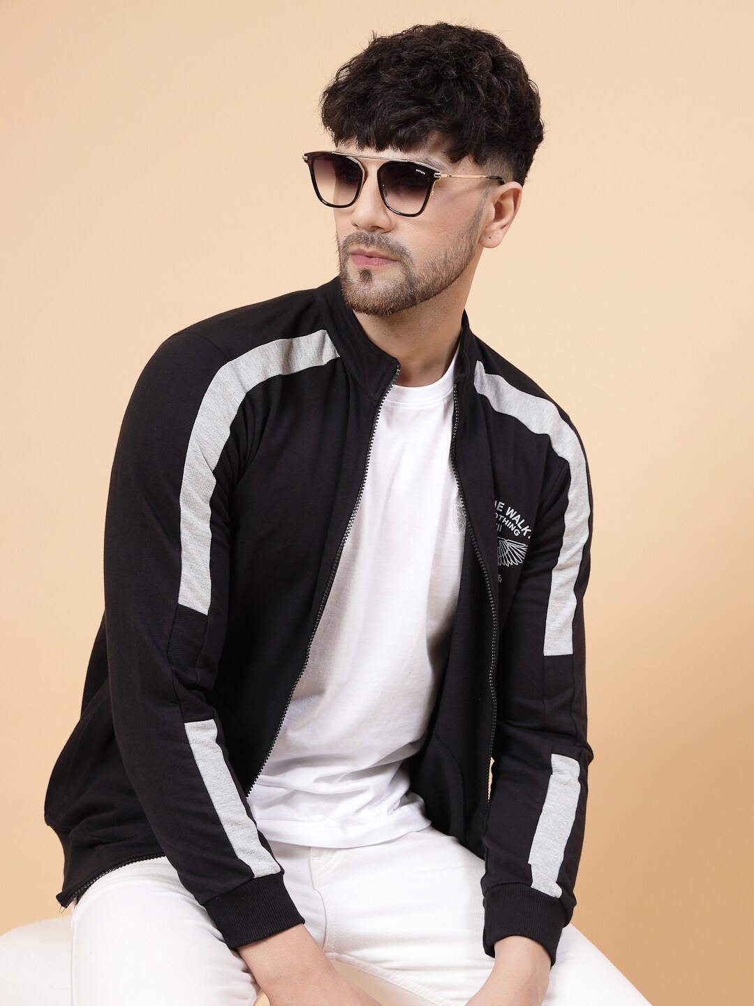 

Rigo Printed Pullover Casual Sweatshirt, Black