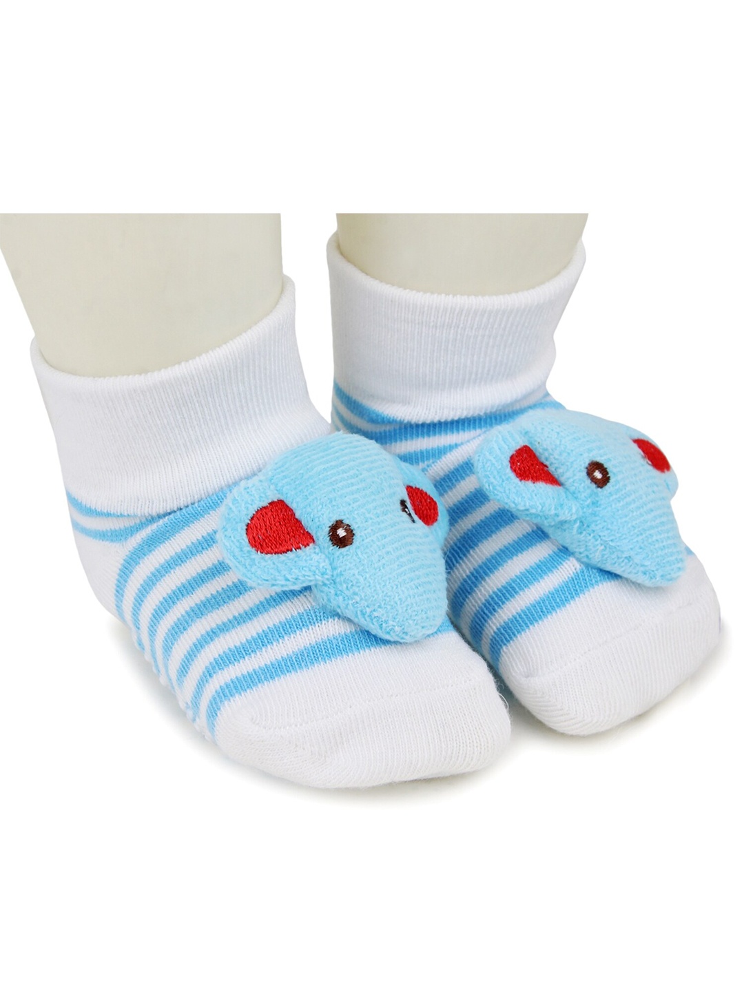 

BAESD Infants Patterned Anti-Skid Cotton Ankle Length Socks, Blue