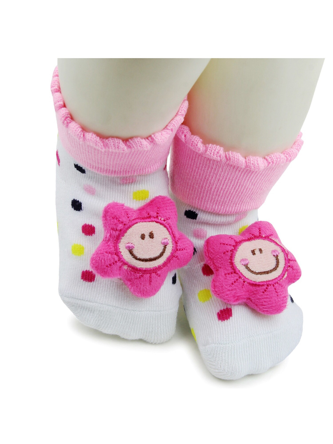 

BAESD Infants Patterned Ankle Length Socks, Pink