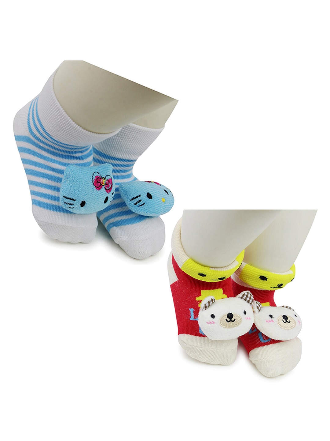 

BAESD Infants Pack Of 2 Patterned Ankle Length Socks, Blue