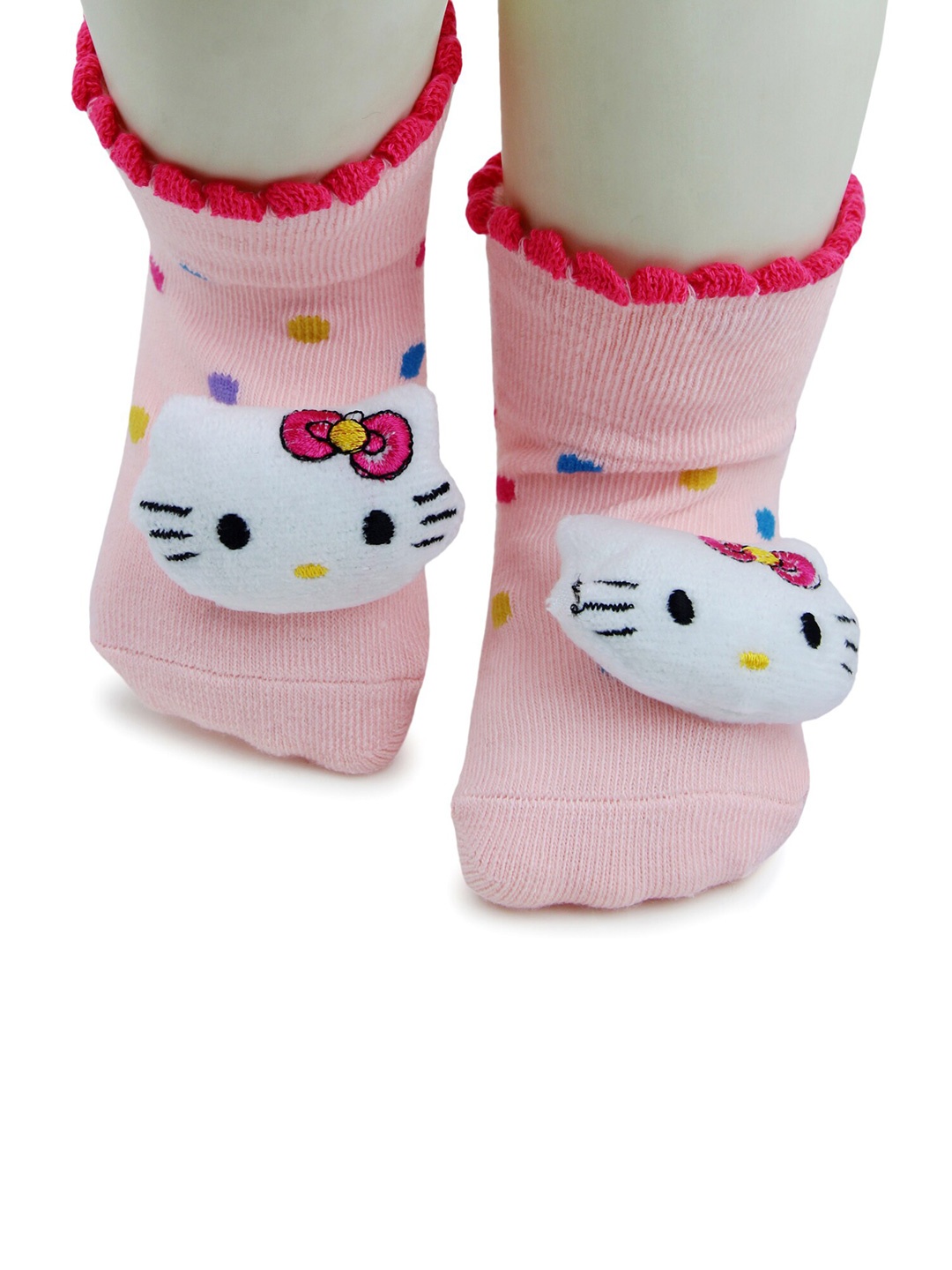 

BAESD Infants Patterned Ankle Length Socks, Pink