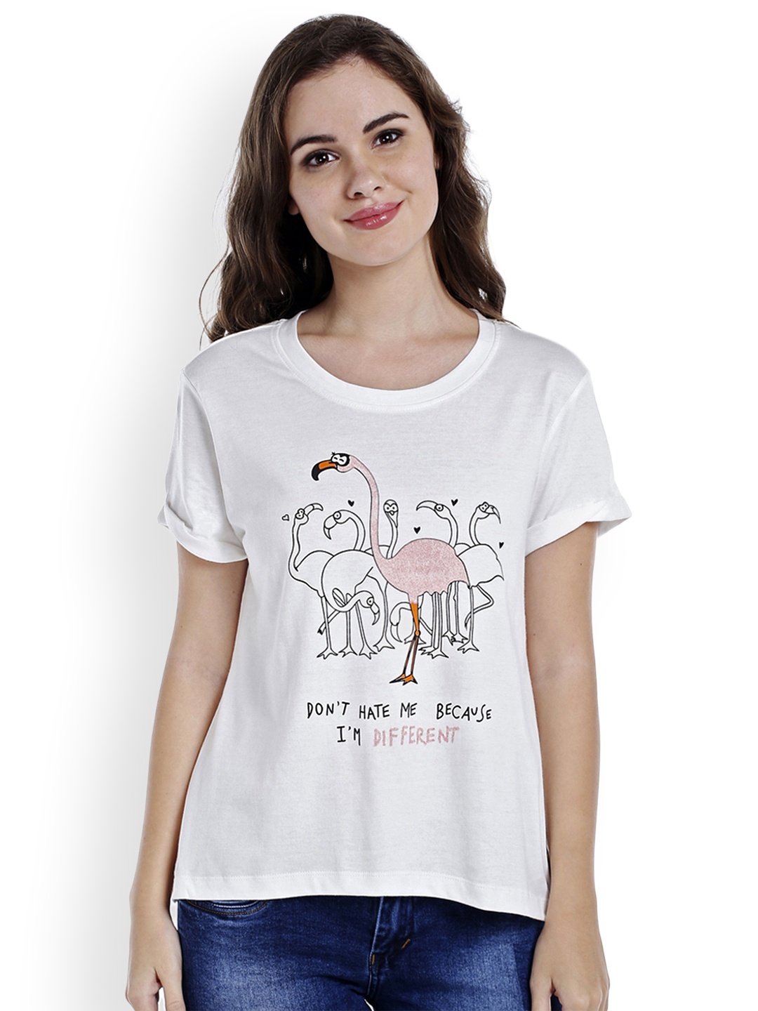 

Globus Women Off-White Printed Top