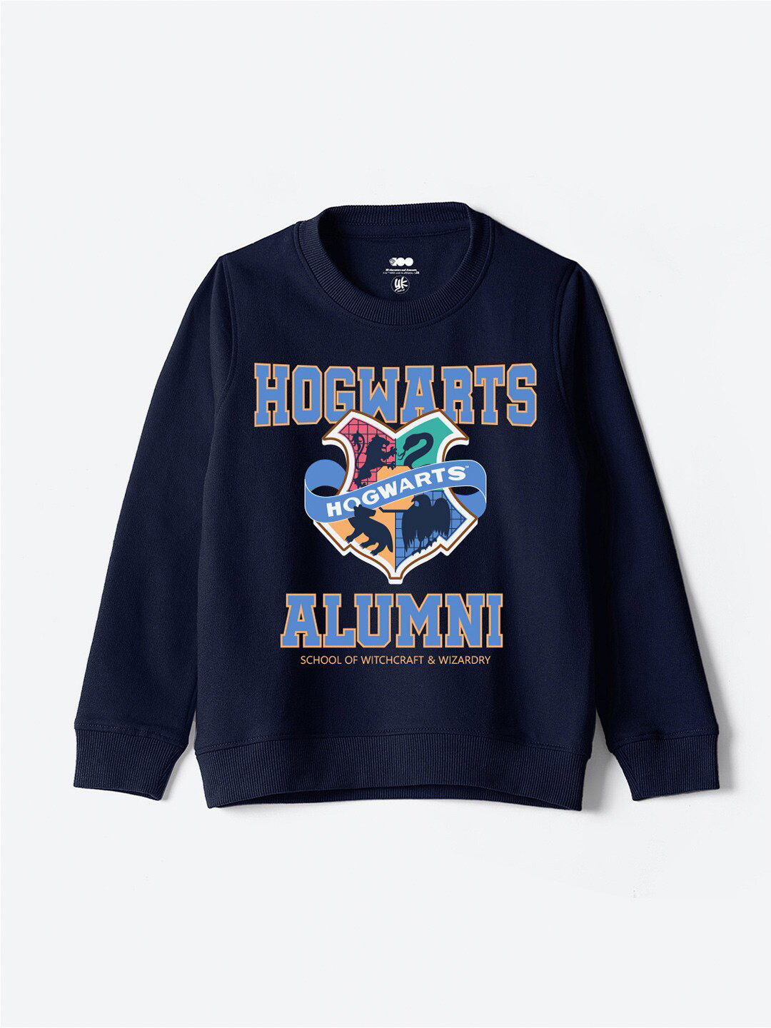 

YK Warner Bros Boys Harry Potter Printed Cotton Sweatshirt, Navy blue