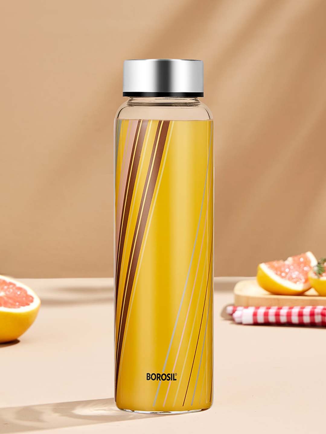 

BOROSIL Artisan Transparent Borosilicate Glass Bottle 1L