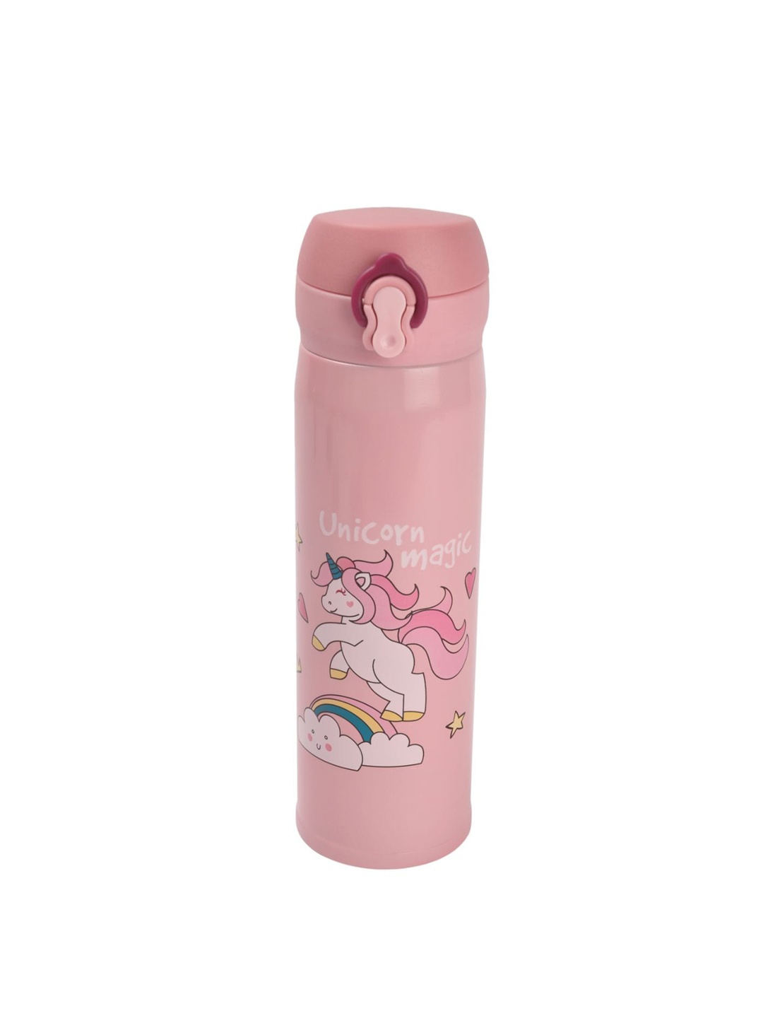 

Yellow Bee Pink Unicorn and Rainbow Print Flask