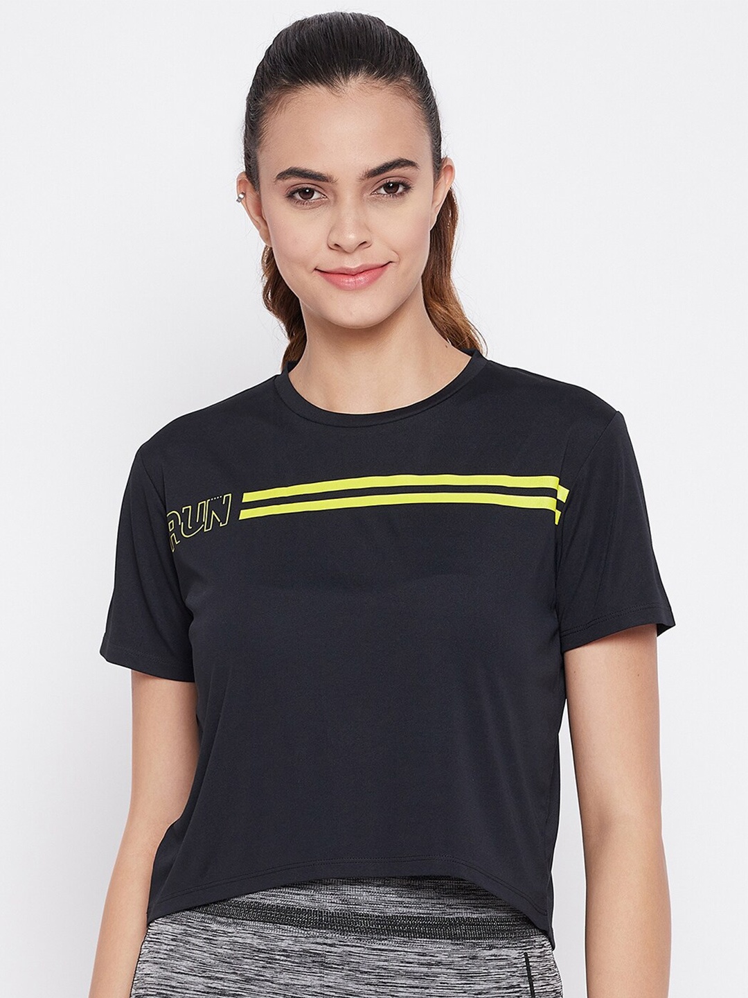 

URKNIT Striped Top, Black