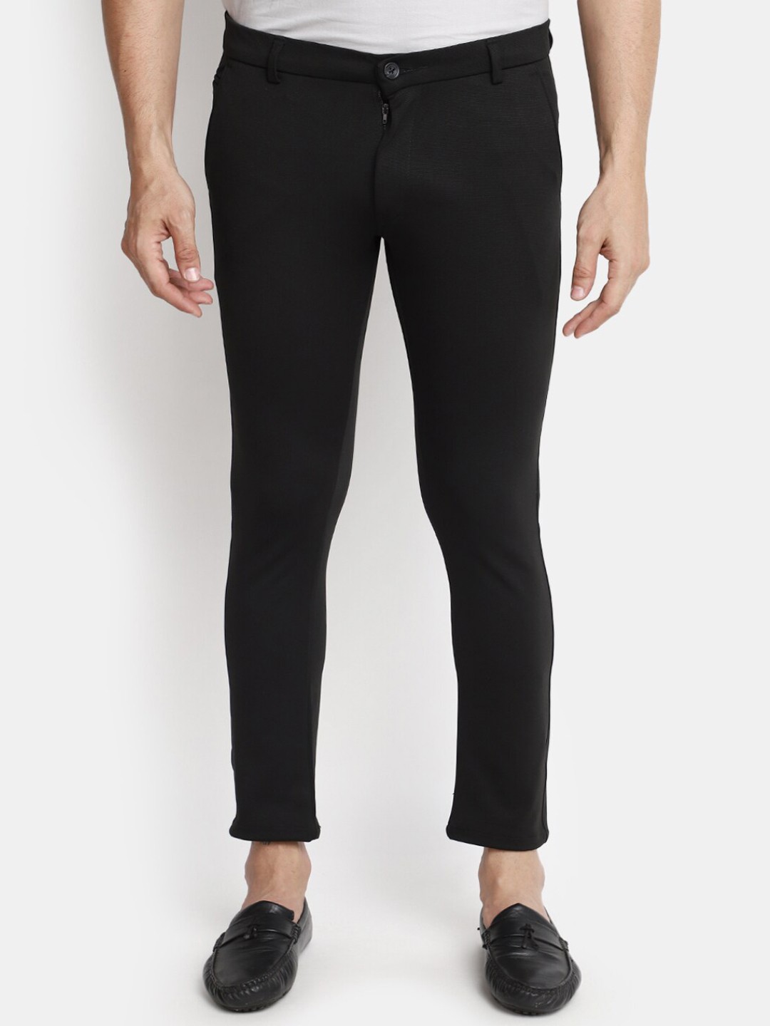 

V-Mart Men Chinos Trousers, Black