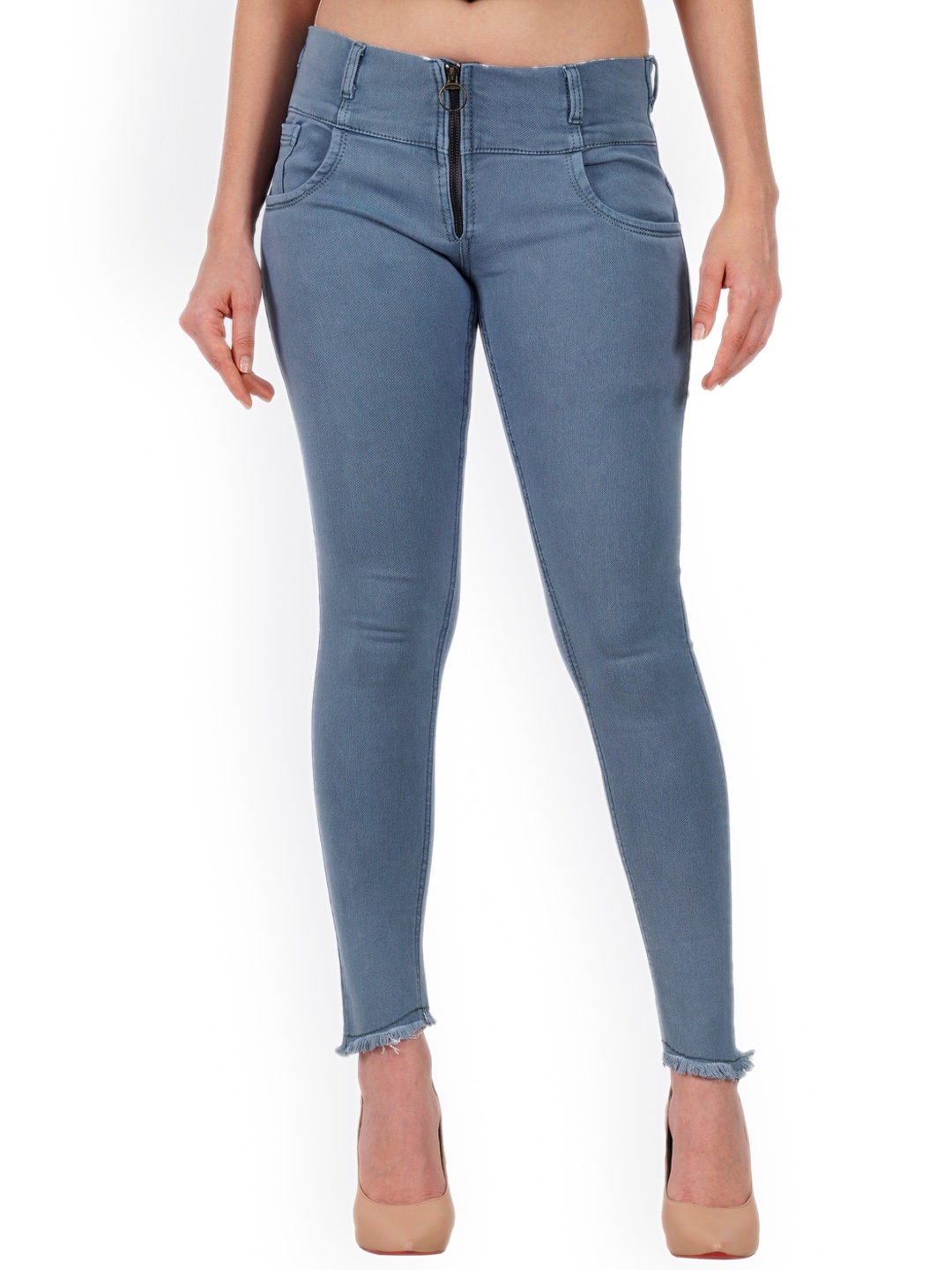 

MM-21 Women Jean Skinny Fit Stretchable Jeans, Grey