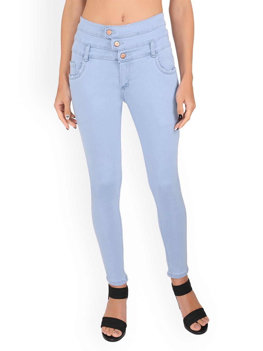 

MM-21 Women Jean Skinny Fit High-Rise Stretchable Jeans, Blue