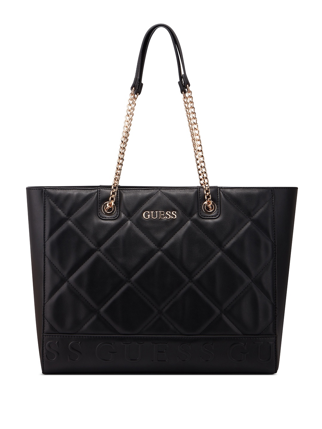 

GUESS Structured Shoulder Bag With Quilted Detail, Black