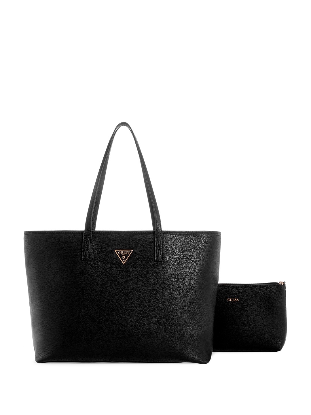 

GUESS Oversized Structured Shoulder Bag with Pouch, Black