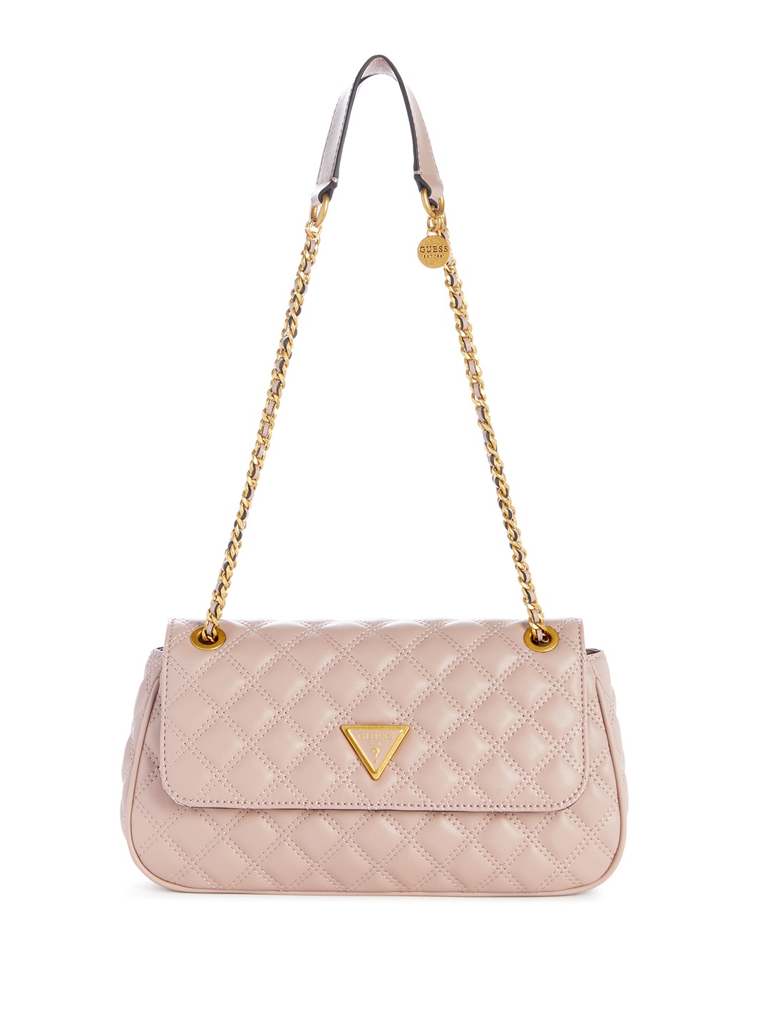 

GUESS Quilted Structured Shoulder Bag, Pink