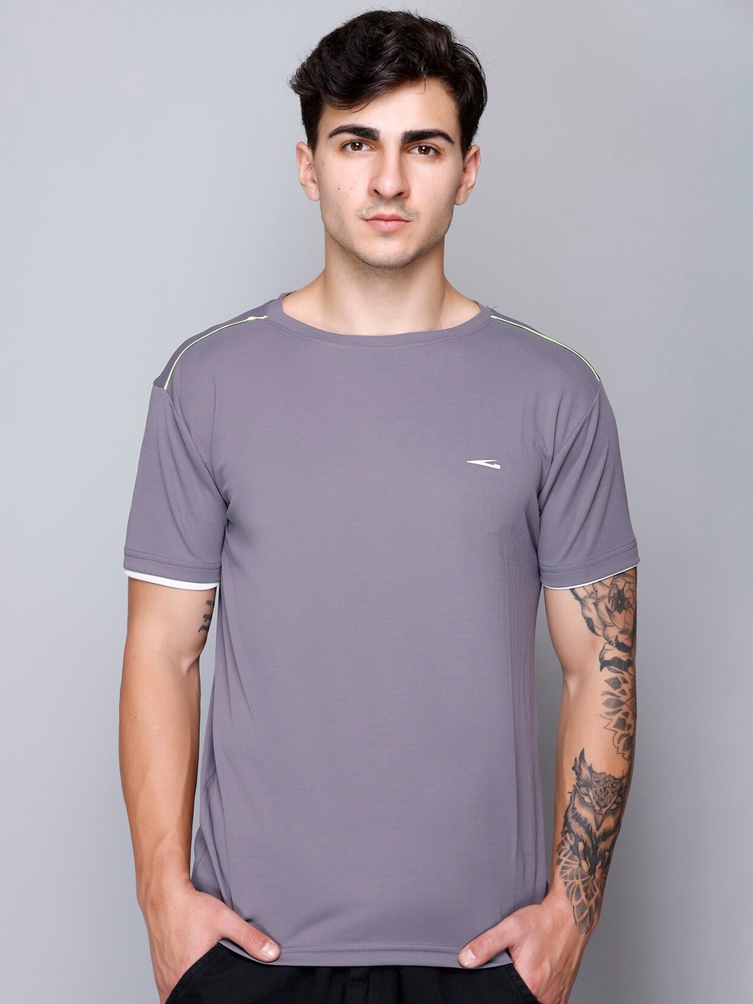 

GDX Sports Round Neck Dri FIT T-shirt, Grey