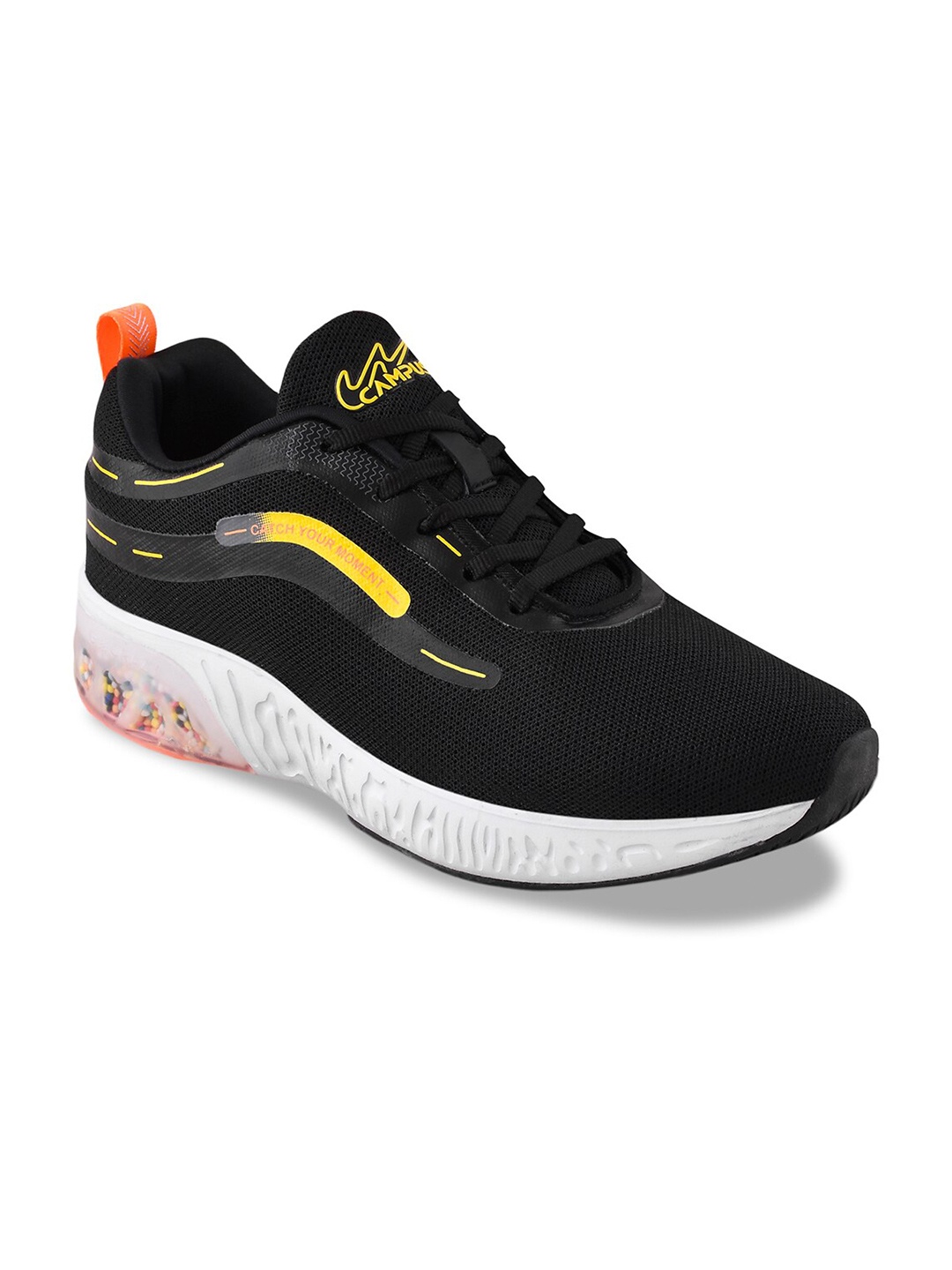 

Campus Men Mesh Running Sports Shoes, Black