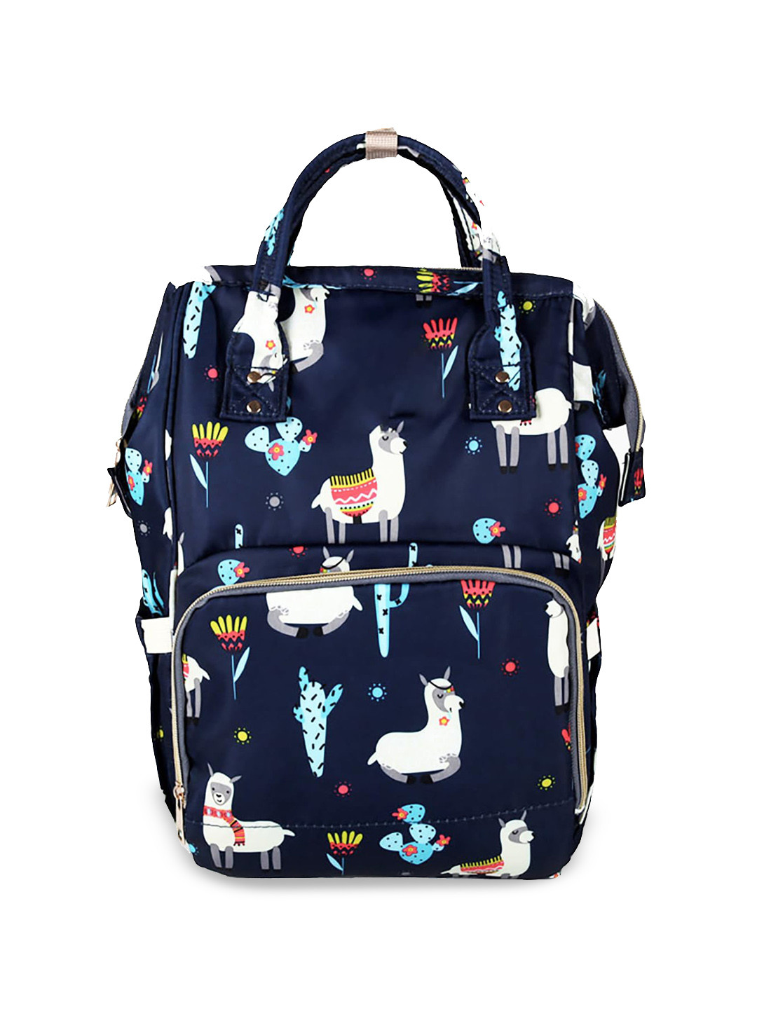 

HOUSE OF QUIRK Kids Printed Lightweight Diaper Bag, Navy blue