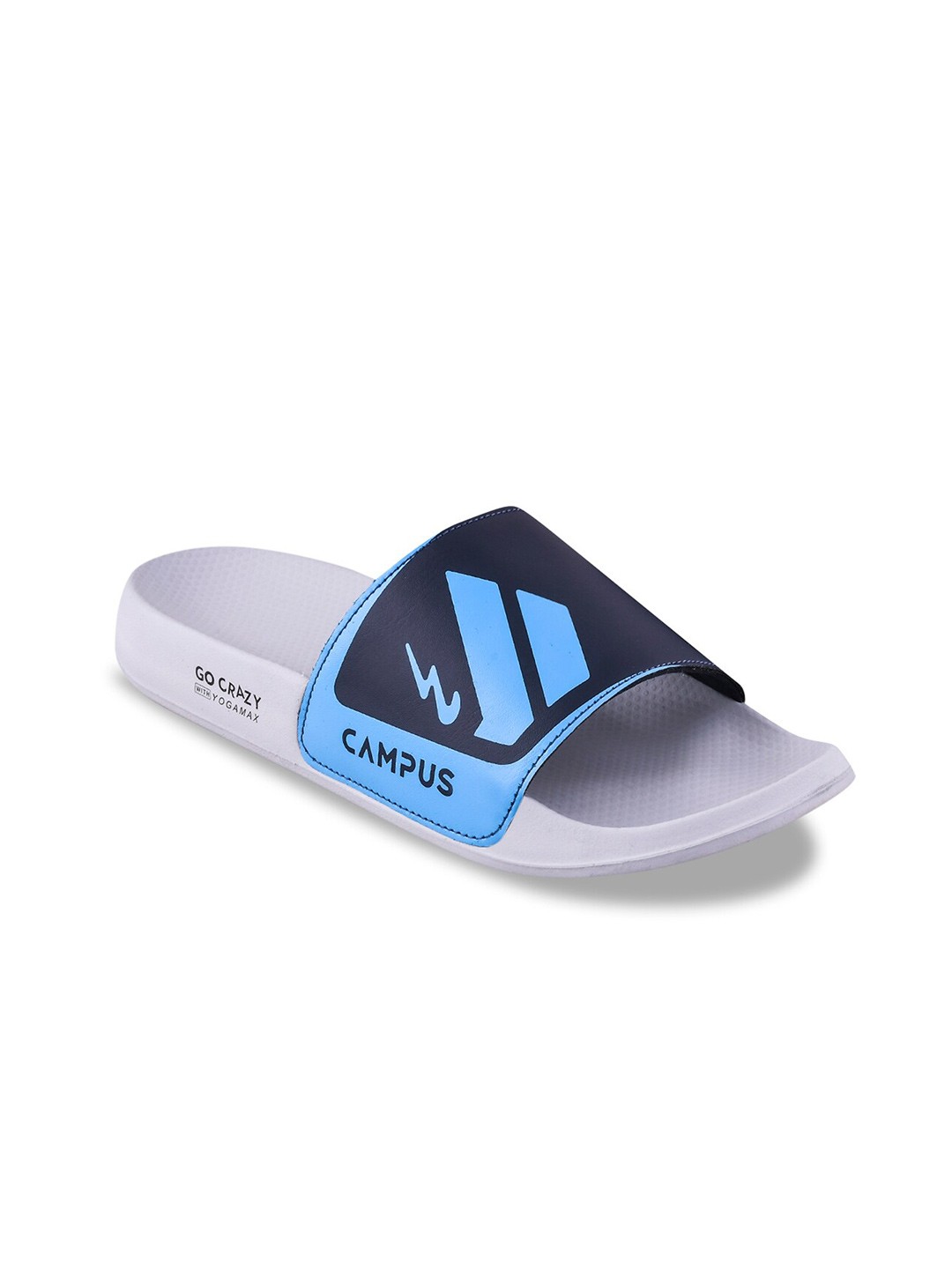 

Campus Men Printed Sliders, Navy blue