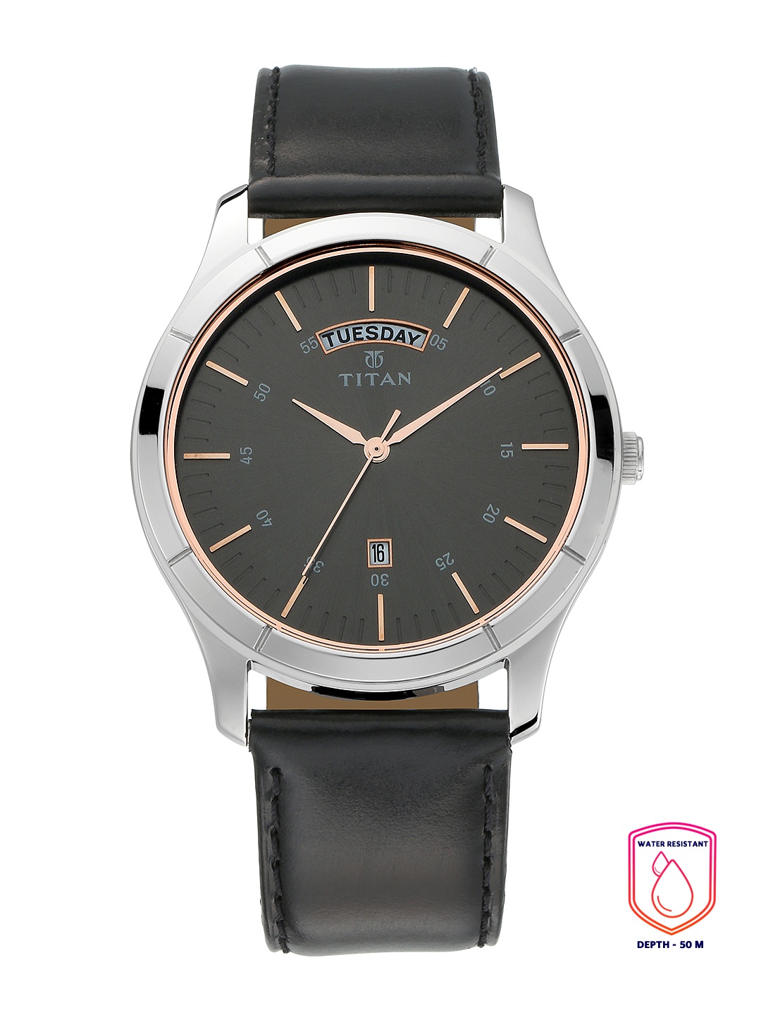 

Titan Workwear Men Grey Analogue watch NL1767SL02