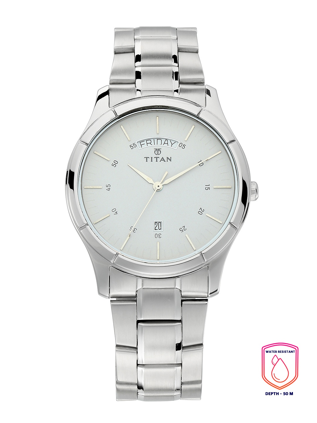 

Titan Men White Analogue Watch