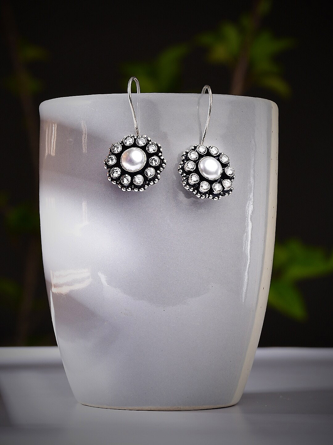 

Bamboo Tree Jewels Silver-Plated Classic Drop Earrings