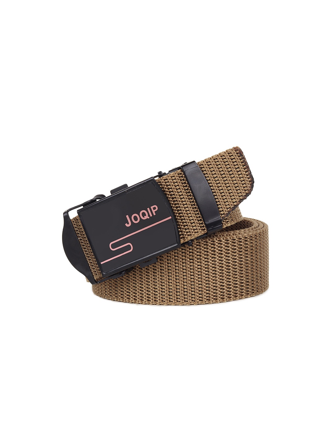 

HENEDA Men Textured Belt, Cream
