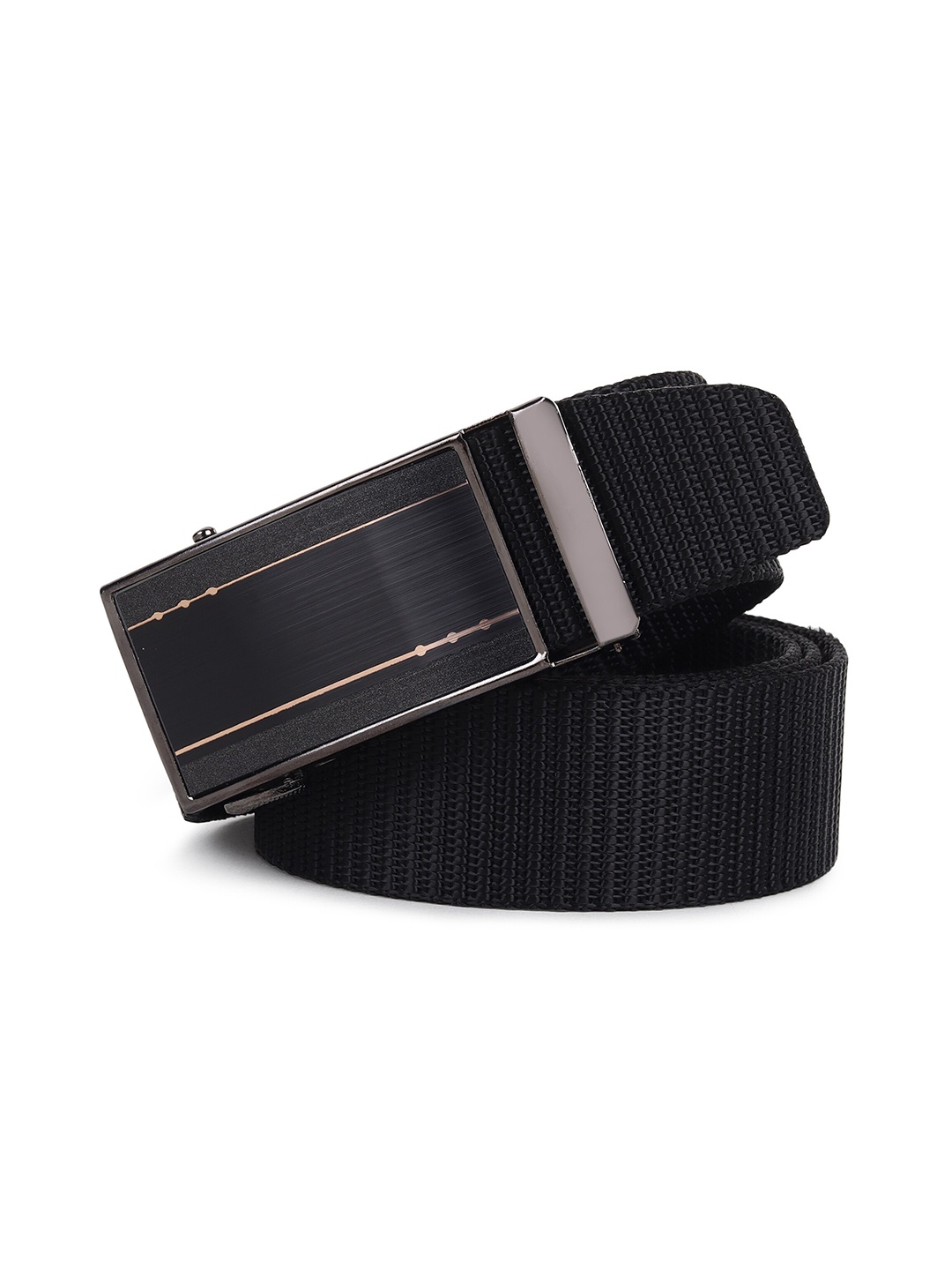 

HENEDA Men Textured Casual Belt, Black