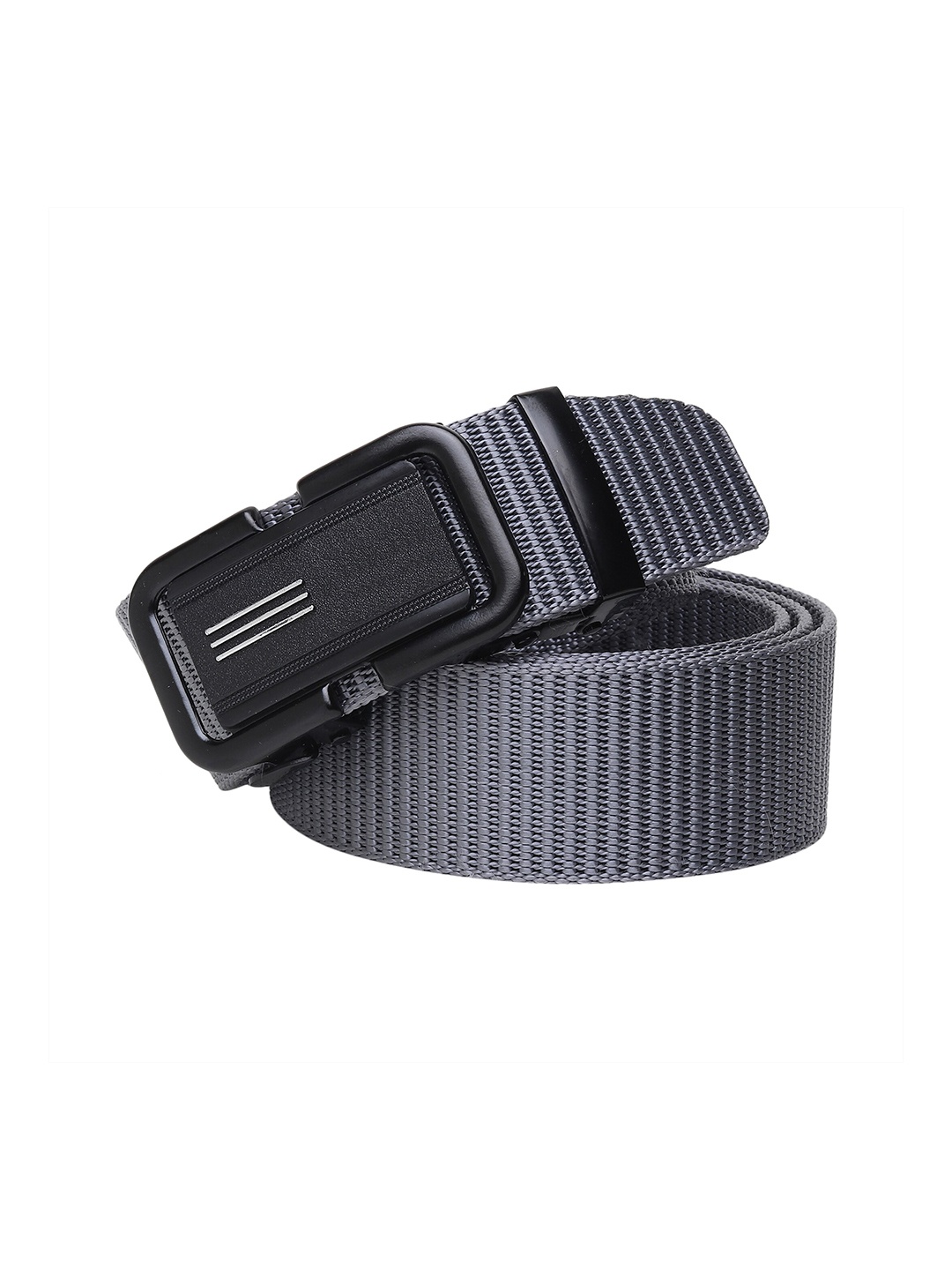 

HENEDA Men Textured Casual Belt, Grey