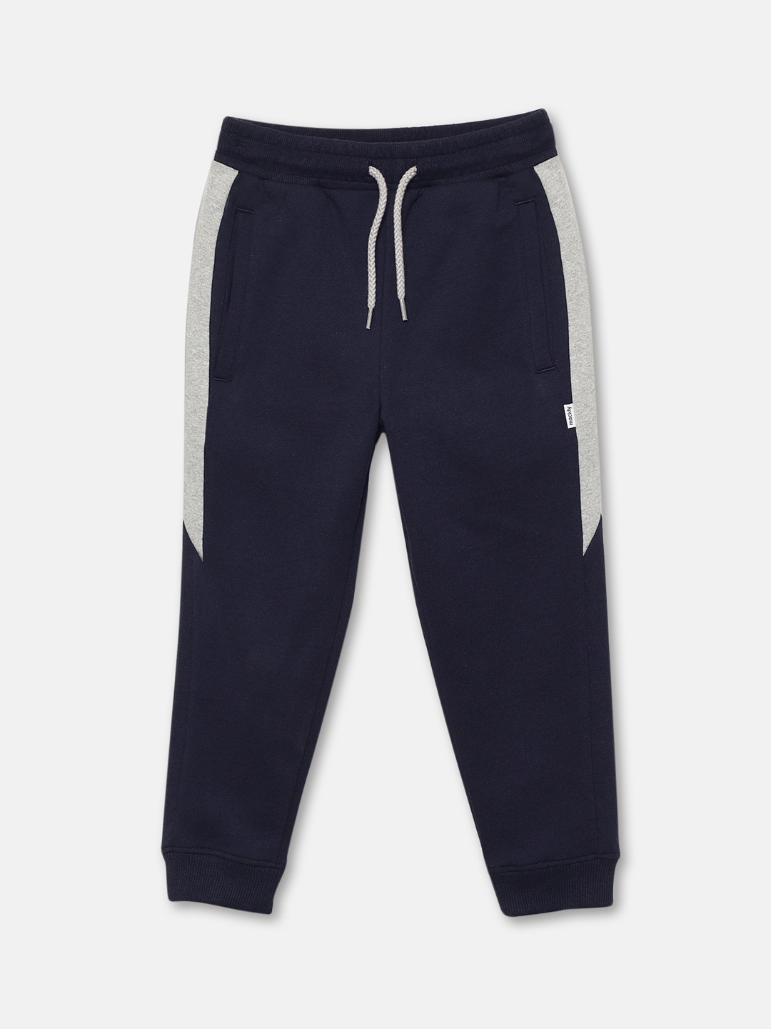 

mackly Boys Regular Fit Colourblocked Joggers, Navy blue