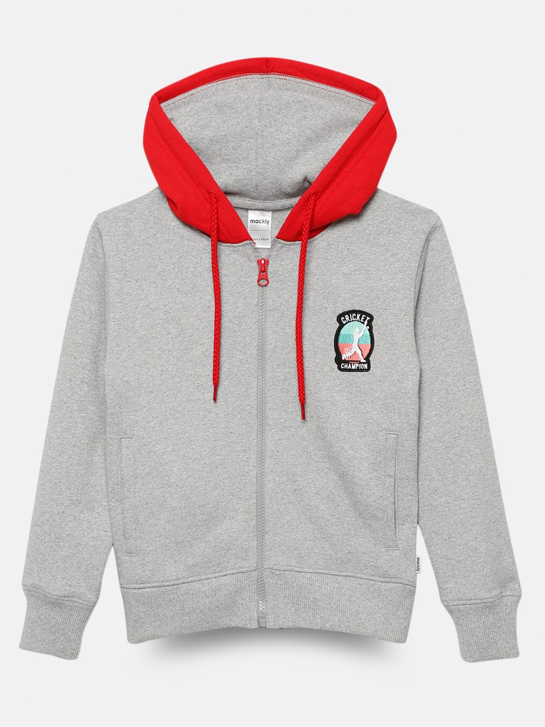 

mackly Boys Hooded Sweatshirt, Grey