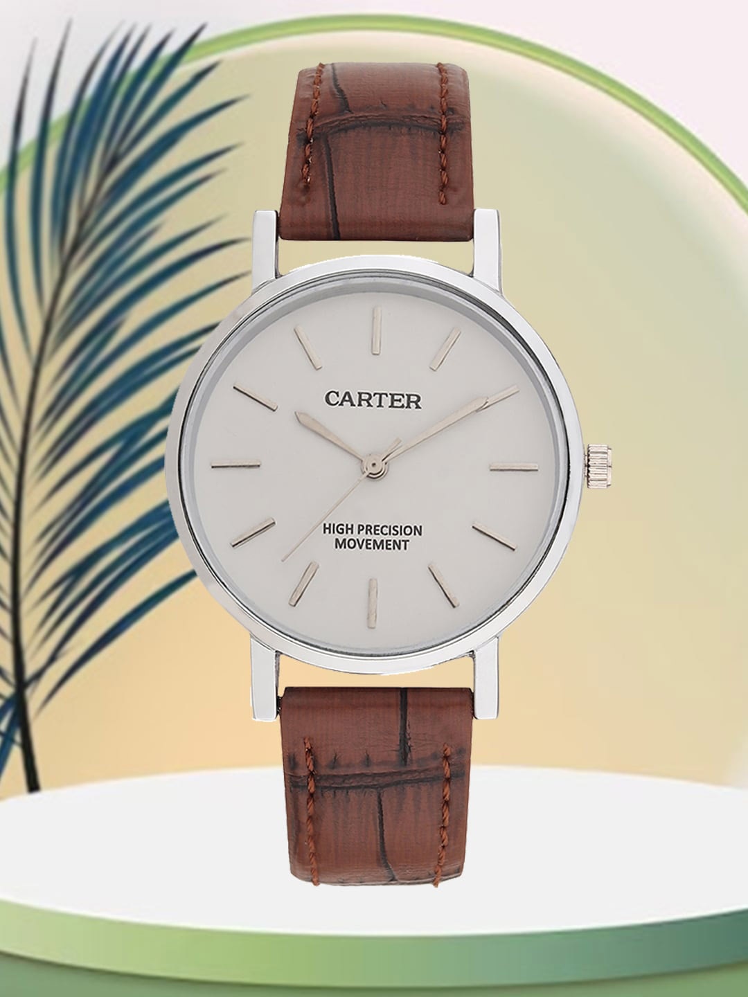 

Sandy D Carter Women Leather Straps Analogue Watch Sandy D Carter-115L-BR, Brown