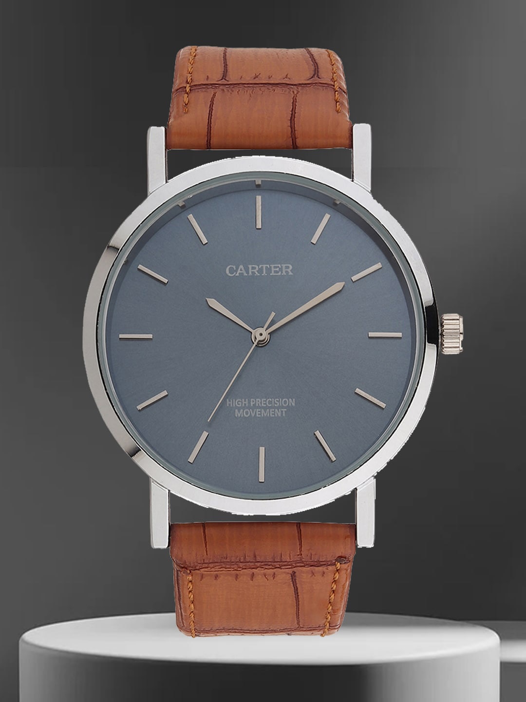

Sandy D Carter Men Leather Straps Analogue Watch Sandy D Carter-116G-TN, Tan