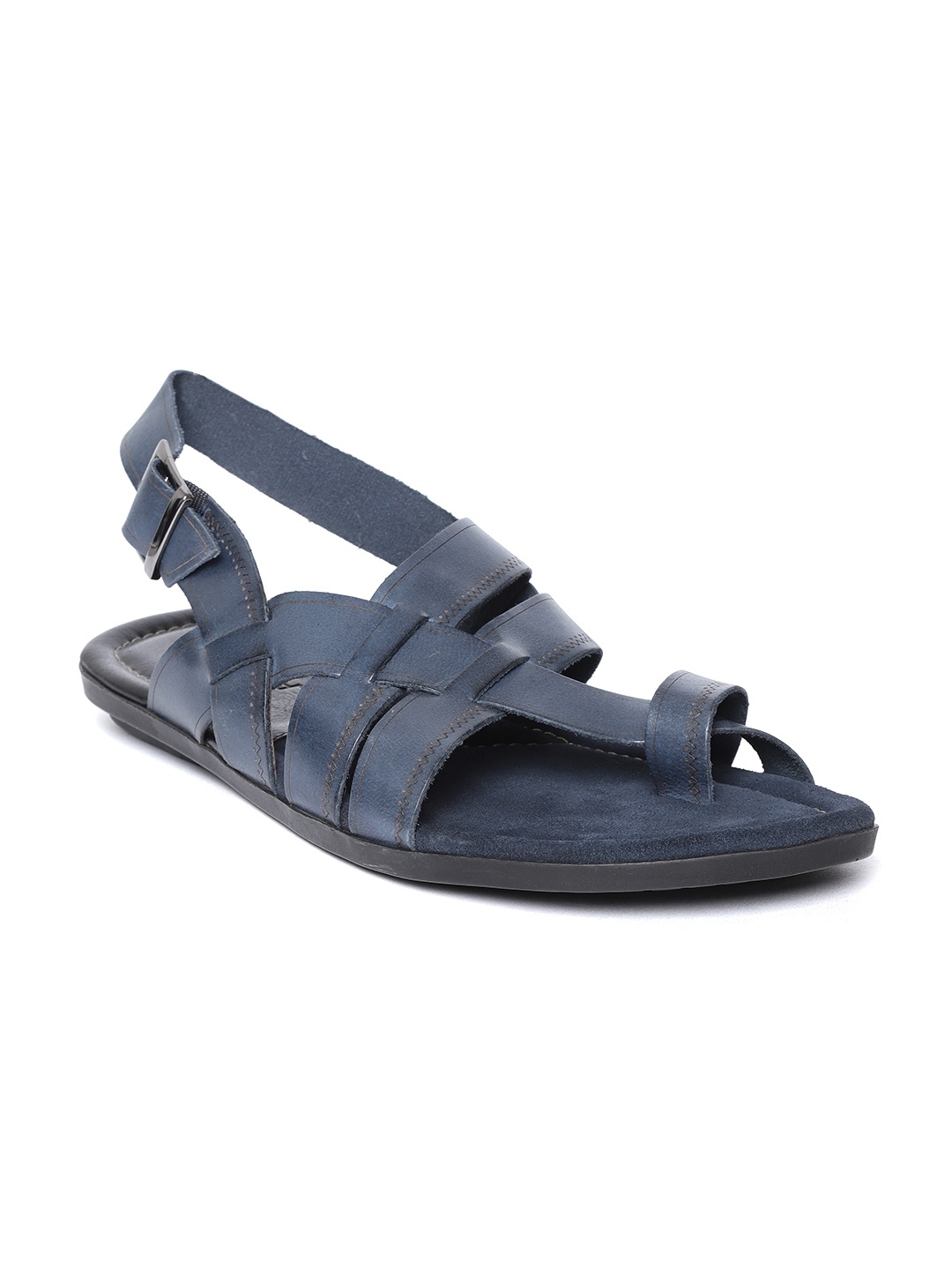 

Ruosh Men Navy Comfort Sandals, Navy blue