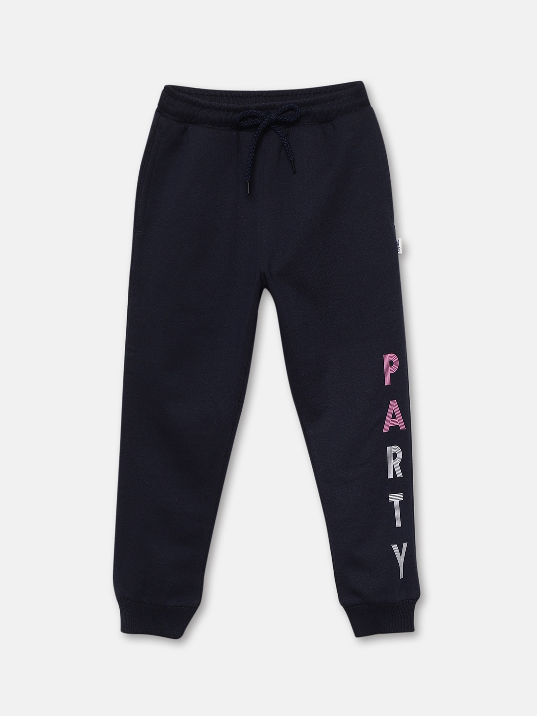 

mackly Girls Mid-Rise Joggers, Navy blue