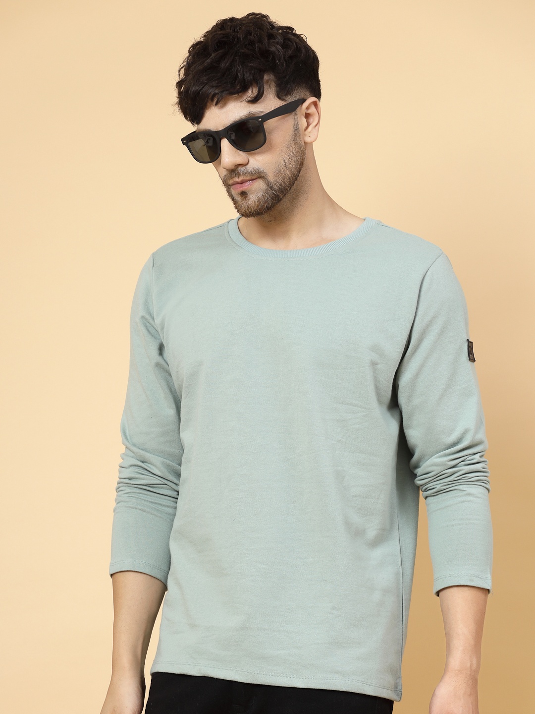 

Rigo Men Oversized Drop Shoulder Sleeves T-shirt, Green