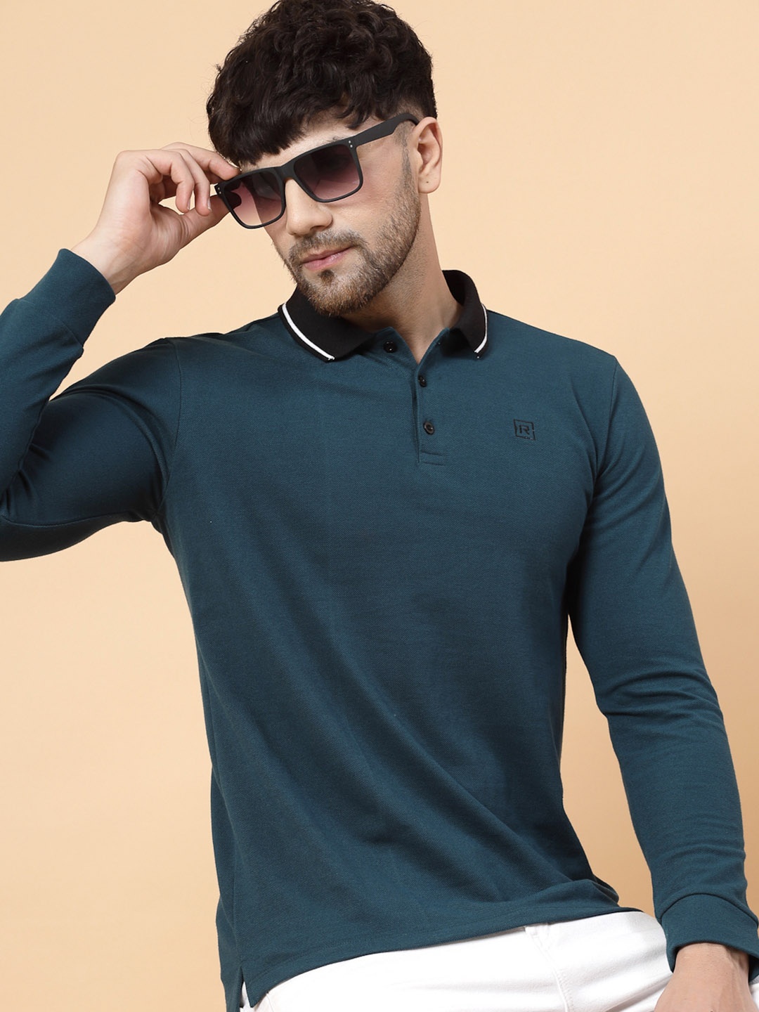 

Rigo Polo Collar Cotton T-shirt, Green