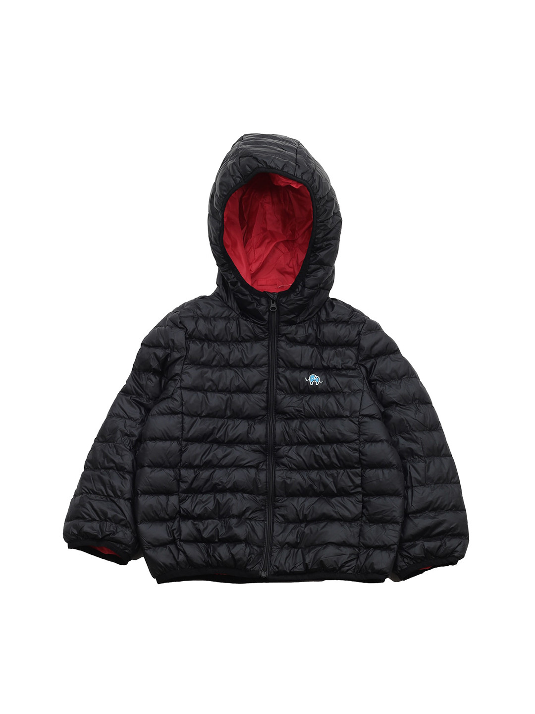 

Lil Lollipop Kids Lightweight Hooded Puffer Jacket, Black