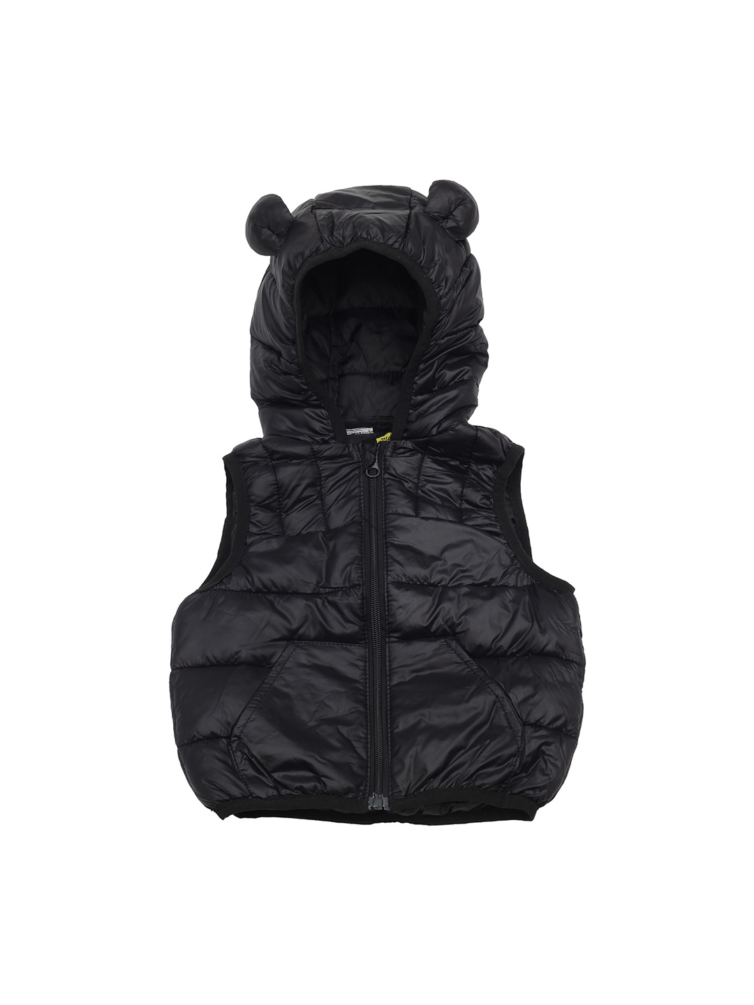 

Lil Lollipop Kids Lightweight Hooded Sleeveless Puffer Jacket, Black