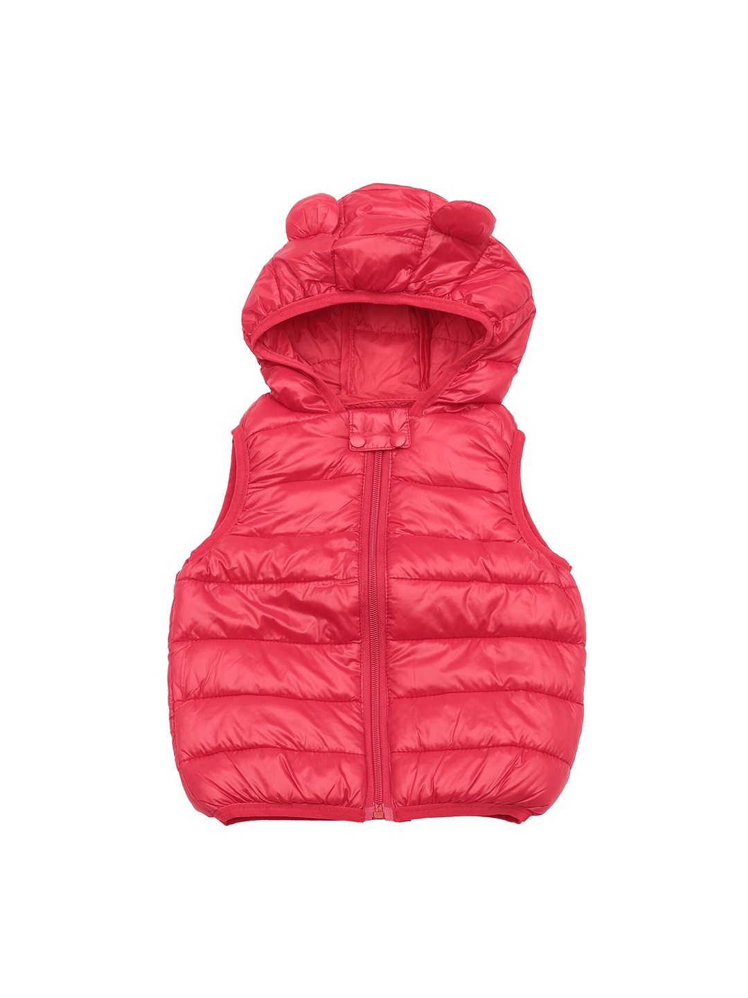 

Lil Lollipop Kids Lightweight Hooded Sleeveless Puffer Jacket, Red